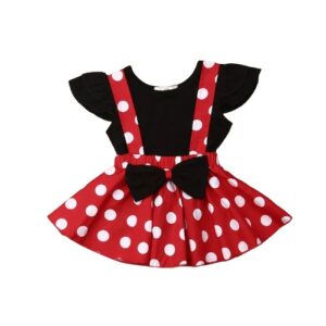 Minnie Mouse Suspender Skirt & Top